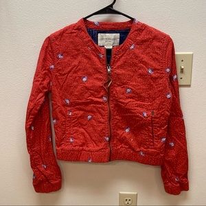 Vintage Obey Propaganda Cotton Floral Print Zip Up Jacket